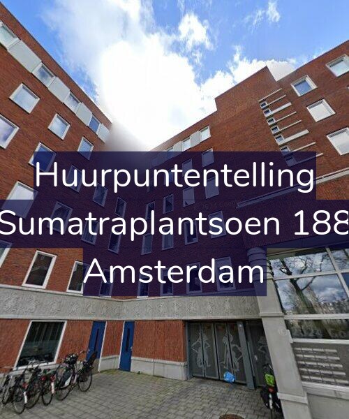 Foto gevel Huurpuntentelling voor Sumatraplantsoen 188, Amsterdam