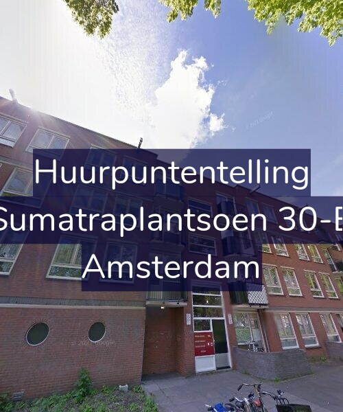 Foto gevel Huurpuntentelling voor Sumatraplantsoen 30-B, Amsterdam