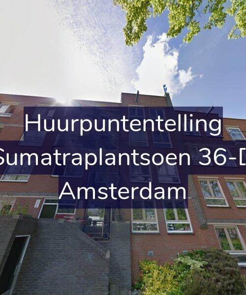 Foto gevel Huurpuntentelling voor Sumatraplantsoen 36-D, Amsterdam
