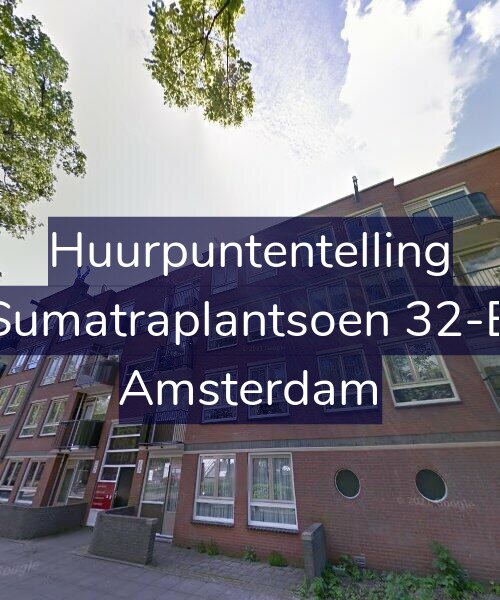 Foto gevel Huurpuntentelling voor Sumatraplantsoen 32-B, Amsterdam