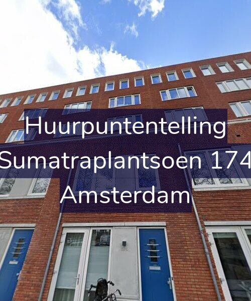 Foto gevel Huurpuntentelling voor Sumatraplantsoen 174, Amsterdam