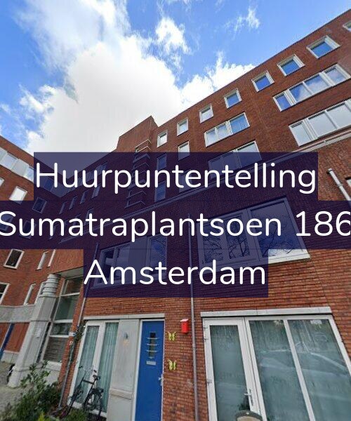 Foto gevel Huurpuntentelling voor Sumatraplantsoen 186, Amsterdam