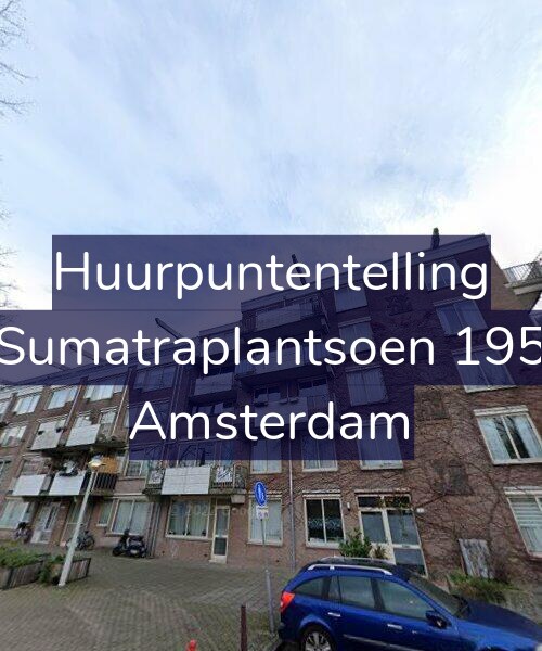 Foto gevel Huurpuntentelling voor Sumatraplantsoen 195, Amsterdam