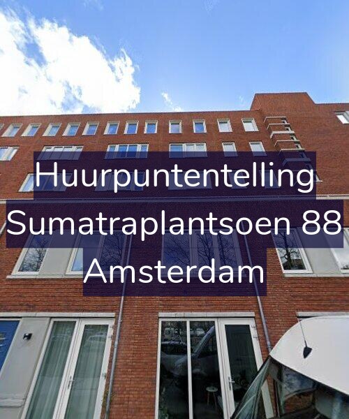 Foto gevel Huurpuntentelling voor Sumatraplantsoen 88, Amsterdam