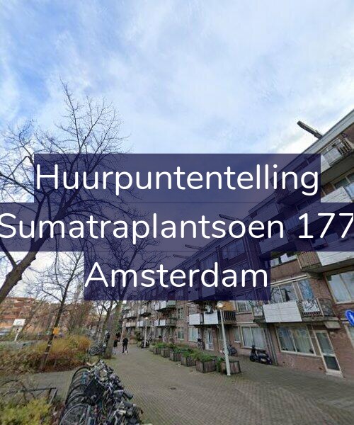 Foto gevel Huurpuntentelling voor Sumatraplantsoen 177, Amsterdam