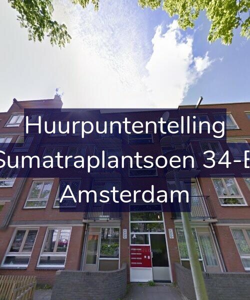 Foto gevel Huurpuntentelling voor Sumatraplantsoen 34-B, Amsterdam