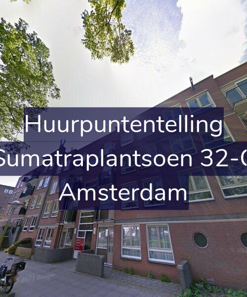 Foto gevel Huurpuntentelling voor Sumatraplantsoen 32-C, Amsterdam