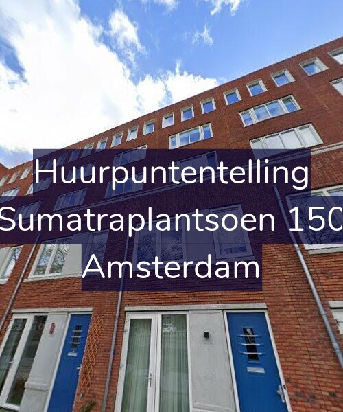 Foto gevel Huurpuntentelling voor Sumatraplantsoen 150, Amsterdam