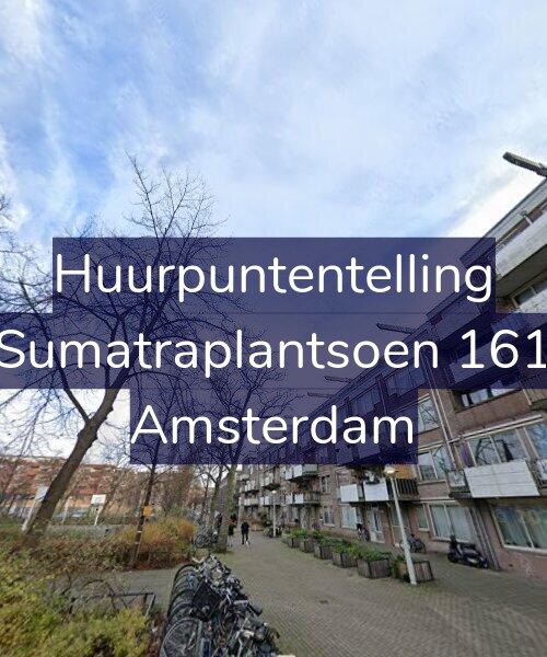 Foto gevel Huurpuntentelling voor Sumatraplantsoen 161, Amsterdam