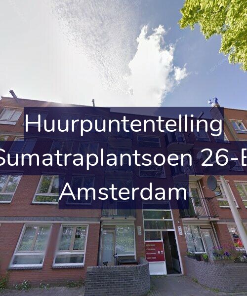 Foto gevel Huurpuntentelling voor Sumatraplantsoen 26-B, Amsterdam