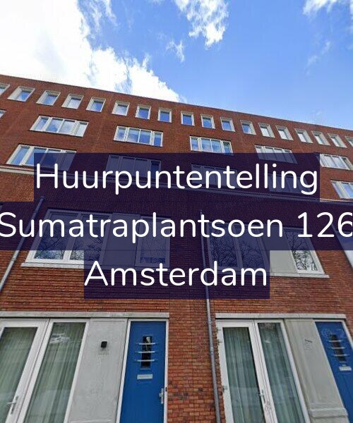 Foto gevel Huurpuntentelling voor Sumatraplantsoen 126, Amsterdam