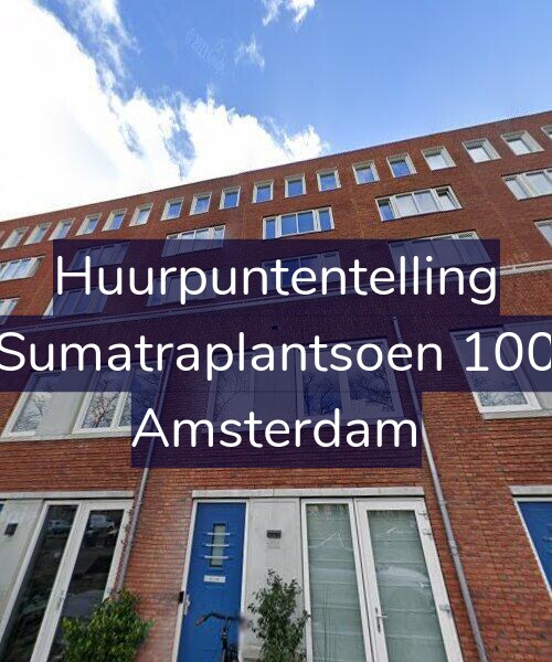 Foto gevel Huurpuntentelling voor Sumatraplantsoen 100, Amsterdam