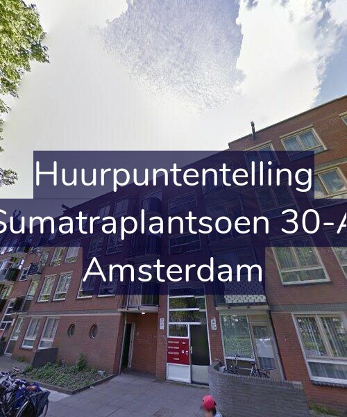 Foto gevel Huurpuntentelling voor Sumatraplantsoen 30-A, Amsterdam