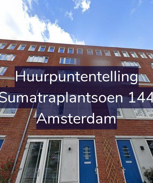Foto gevel Huurpuntentelling voor Sumatraplantsoen 144, Amsterdam