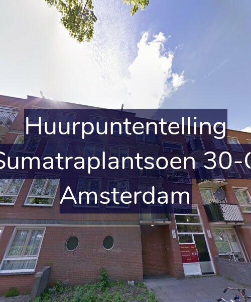Foto gevel Huurpuntentelling voor Sumatraplantsoen 30-C, Amsterdam