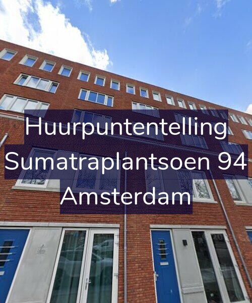 Foto gevel Huurpuntentelling voor Sumatraplantsoen 94, Amsterdam