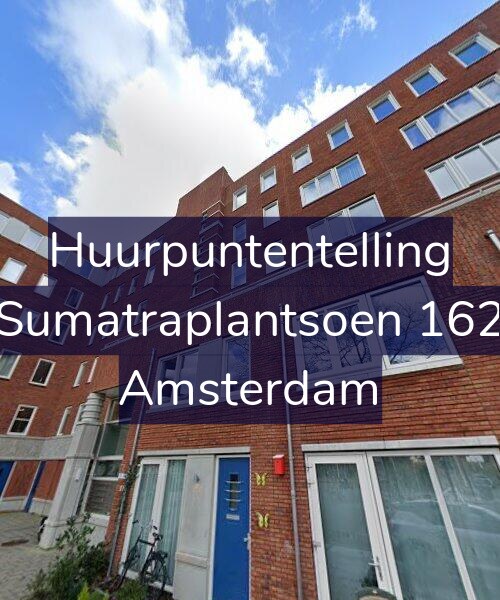 Foto gevel Huurpuntentelling voor Sumatraplantsoen 162, Amsterdam