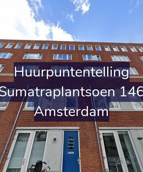 Foto gevel Huurpuntentelling voor Sumatraplantsoen 146, Amsterdam