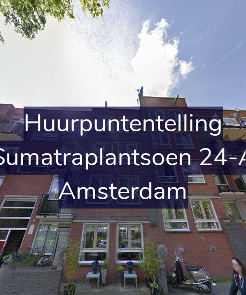Foto gevel Huurpuntentelling voor Sumatraplantsoen 24-A, Amsterdam