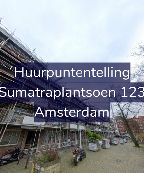Foto gevel Huurpuntentelling voor Sumatraplantsoen 123, Amsterdam