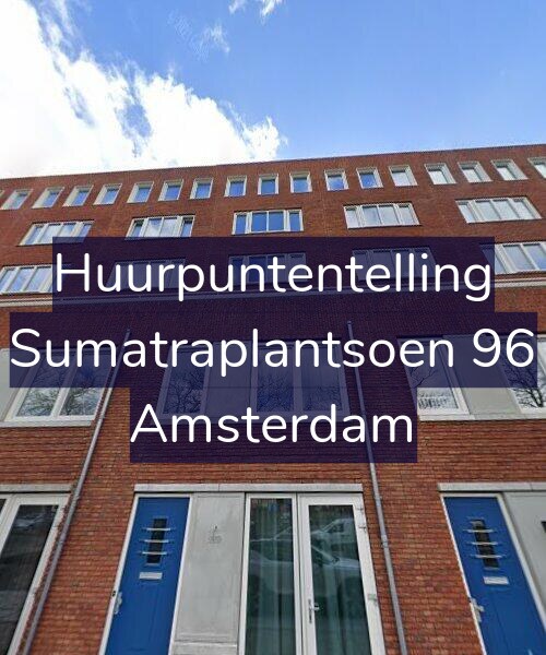 Foto gevel Huurpuntentelling voor Sumatraplantsoen 96, Amsterdam