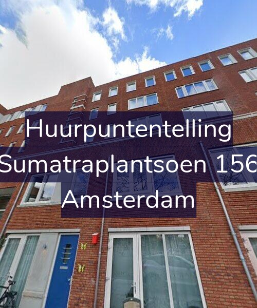 Foto gevel Huurpuntentelling voor Sumatraplantsoen 156, Amsterdam