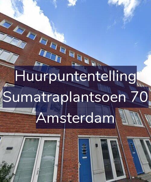 Foto gevel Huurpuntentelling voor Sumatraplantsoen 70, Amsterdam