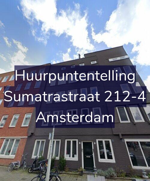 Foto gevel Huurpuntentelling voor Sumatrastraat 212-4, Amsterdam