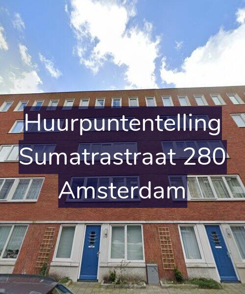 Foto gevel Huurpuntentelling voor Sumatrastraat 280, Amsterdam