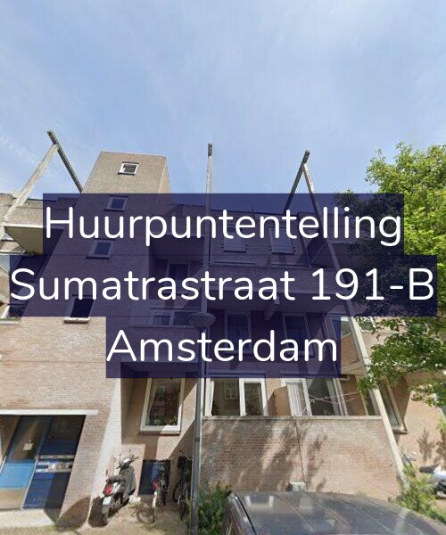 Foto gevel Huurpuntentelling voor Sumatrastraat 191-B, Amsterdam