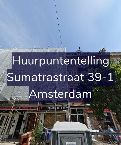 Foto gevel Huurpuntentelling voor Sumatrastraat 39-1, Amsterdam