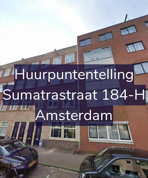 Foto gevel Huurpuntentelling voor Sumatrastraat 184-H, Amsterdam