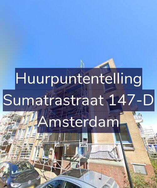 Foto gevel Huurpuntentelling voor Sumatrastraat 147-D, Amsterdam