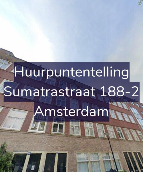Foto gevel Huurpuntentelling voor Sumatrastraat 188-2, Amsterdam