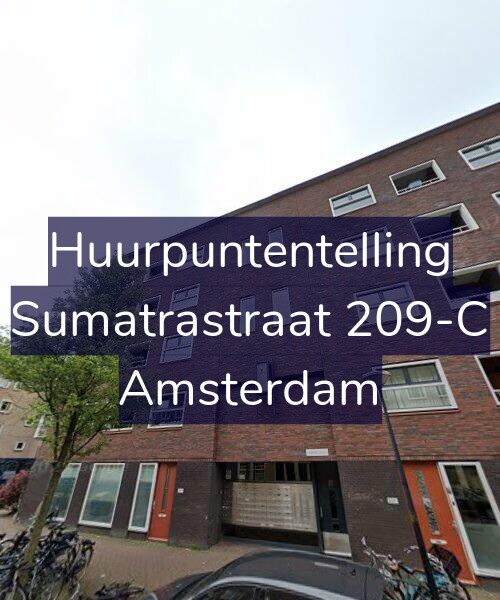 Foto gevel Huurpuntentelling voor Sumatrastraat 209-C, Amsterdam