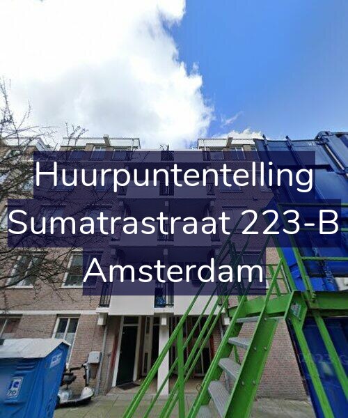 Foto gevel Huurpuntentelling voor Sumatrastraat 223-B, Amsterdam