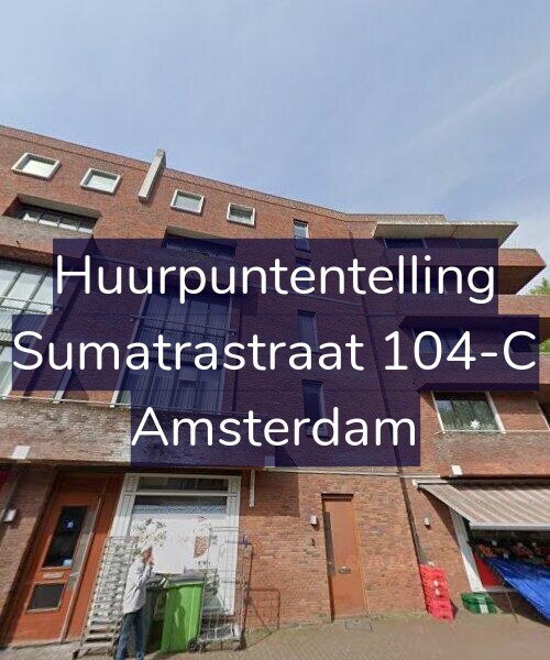 Foto gevel Huurpuntentelling voor Sumatrastraat 104-C, Amsterdam