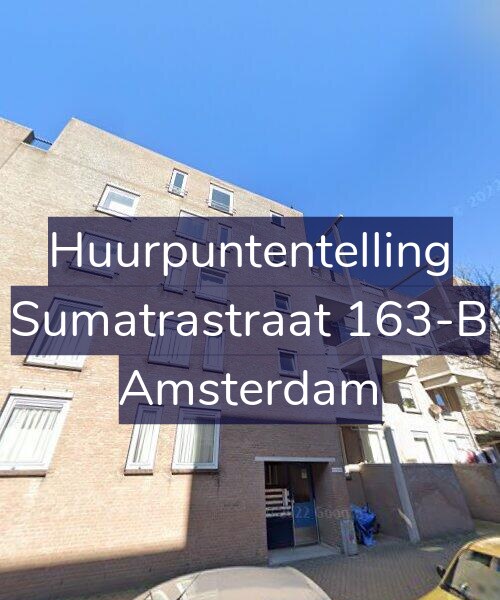 Foto gevel Huurpuntentelling voor Sumatrastraat 163-B, Amsterdam