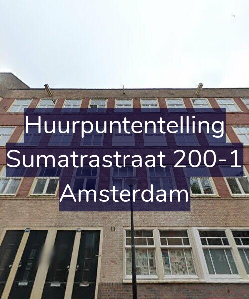Foto gevel Huurpuntentelling voor Sumatrastraat 200-1, Amsterdam
