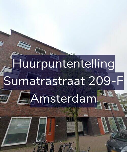 Foto gevel Huurpuntentelling voor Sumatrastraat 209-F, Amsterdam