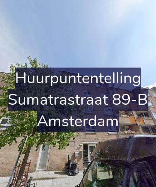 Foto gevel Huurpuntentelling voor Sumatrastraat 89-B, Amsterdam