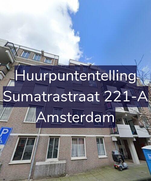 Foto gevel Huurpuntentelling voor Sumatrastraat 221-A, Amsterdam