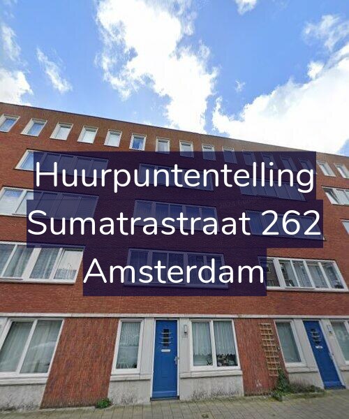 Foto gevel Huurpuntentelling voor Sumatrastraat 262, Amsterdam