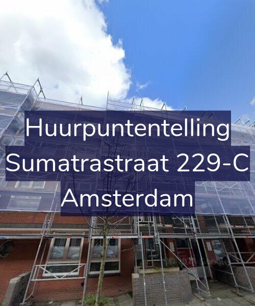 Foto gevel Huurpuntentelling voor Sumatrastraat 229-C, Amsterdam