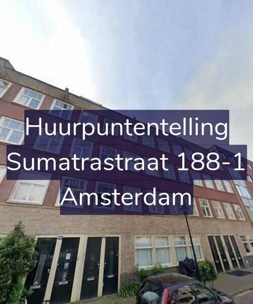 Foto gevel Huurpuntentelling voor Sumatrastraat 188-1, Amsterdam