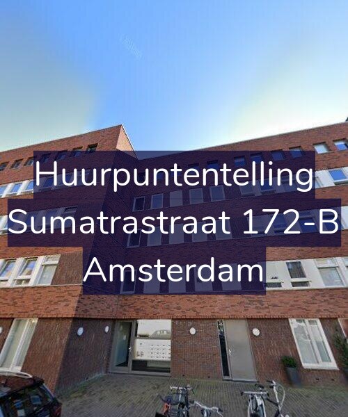 Foto gevel Huurpuntentelling voor Sumatrastraat 172-B, Amsterdam