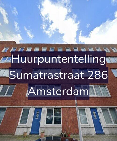 Foto gevel Huurpuntentelling voor Sumatrastraat 286, Amsterdam