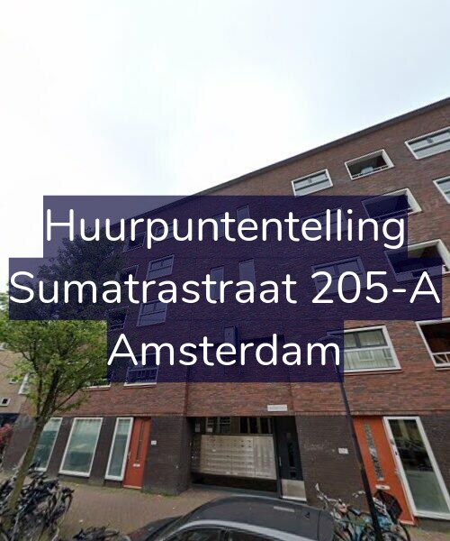 Foto gevel Huurpuntentelling voor Sumatrastraat 205-A, Amsterdam