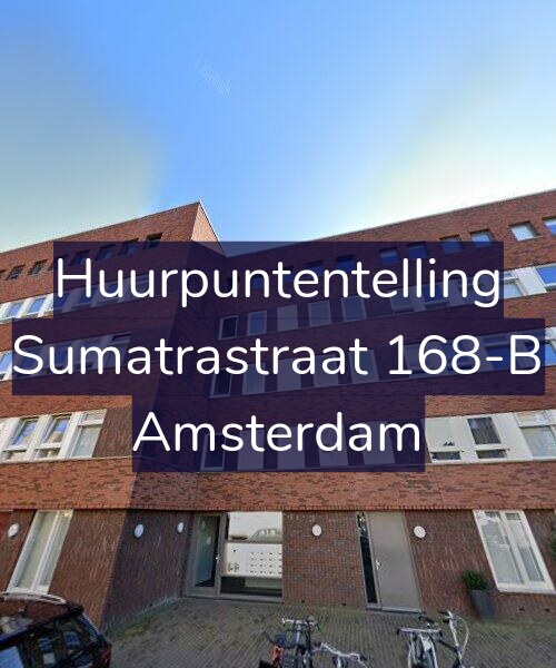 Foto gevel Huurpuntentelling voor Sumatrastraat 168-B, Amsterdam