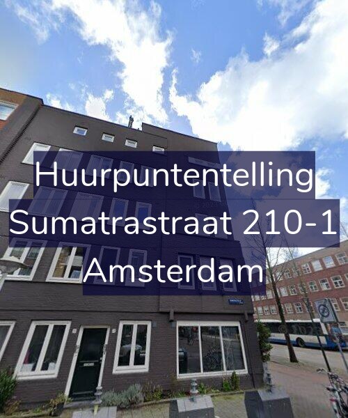 Foto gevel Huurpuntentelling voor Sumatrastraat 210-1, Amsterdam